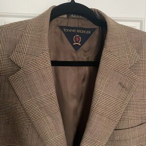 Academia Preppy Old Money Glen Plaid 3 Button Blazer/Sport Coat 42Long
